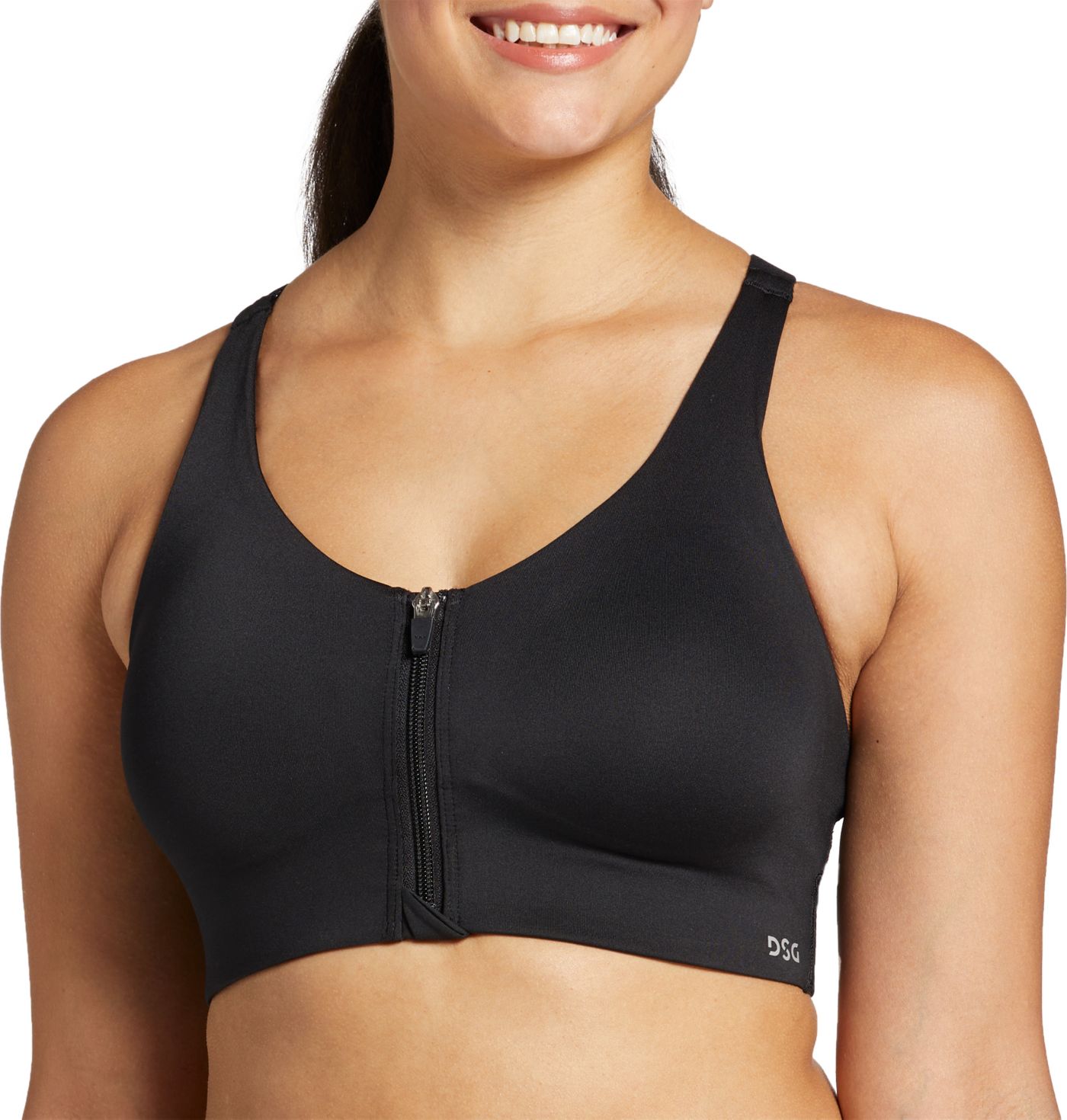 DSG Women s High Support Zip Front Sports Bra Dick s Sporting Goods