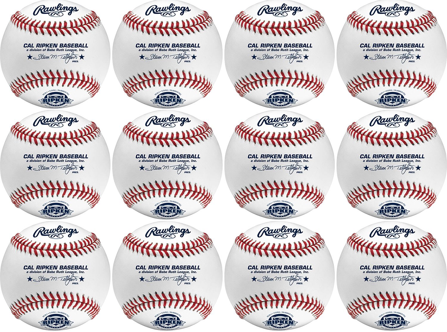 Rawlings RCAL1 Cal Ripken Official League Baseballs - 12 Pack product image