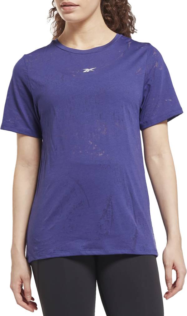 Reebok purple best sale t shirt