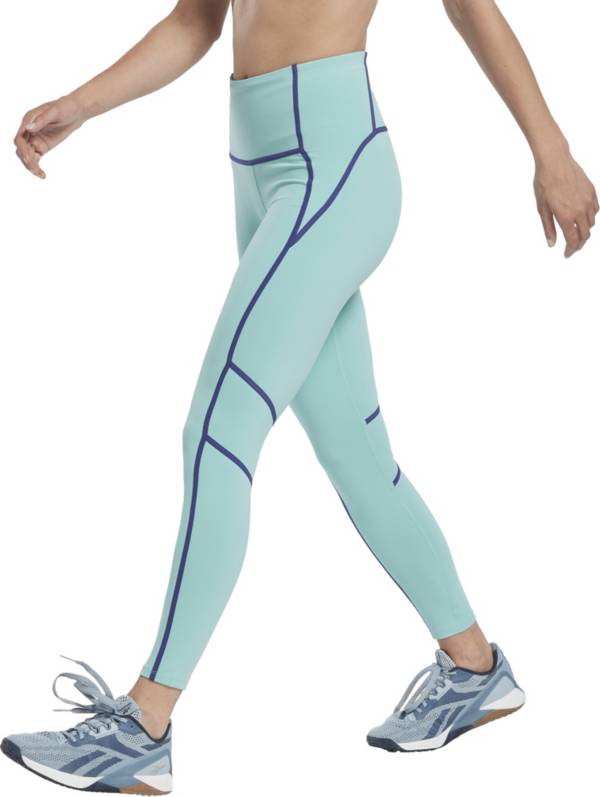 LEGGINGS WOMAN REEBOK CROSSFIT FITNESS PANTS WOMAN BLUE