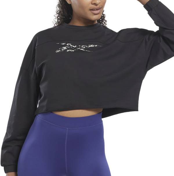 Reebok Women's Modern Safari Cropped Cover-Up Sweatshirt product image