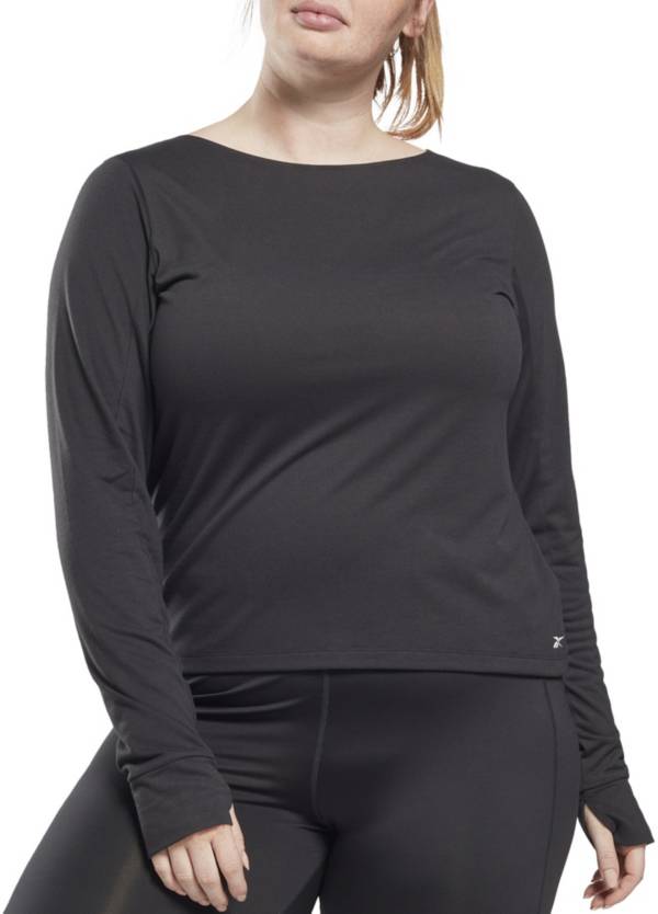 Reebok, Tops, Reebok Womens Workout Ready Supremium Long Sleeve Shirt Xl