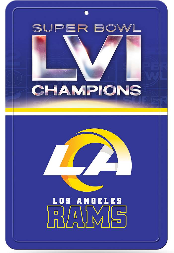 Men's New Era Black Los Angeles Rams Super Bowl LVI Champions Side
