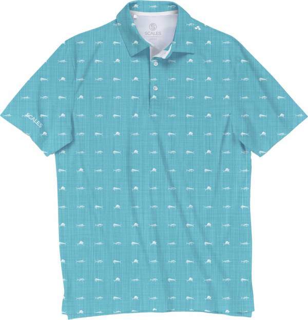 Scales Men's Clean Fish Golf Polo product image