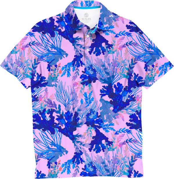 Scales Men's Coral Tropics Golf Polo product image