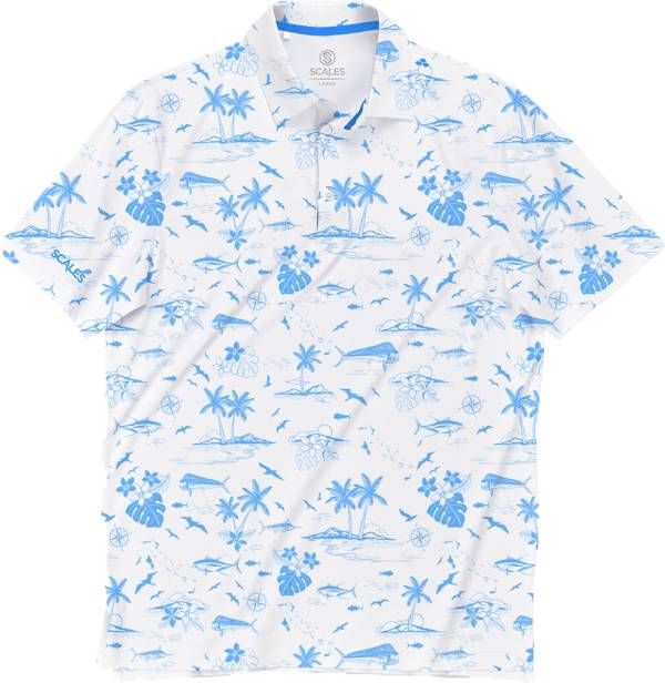 Scales Men's Never A Tourist Golf Polo product image