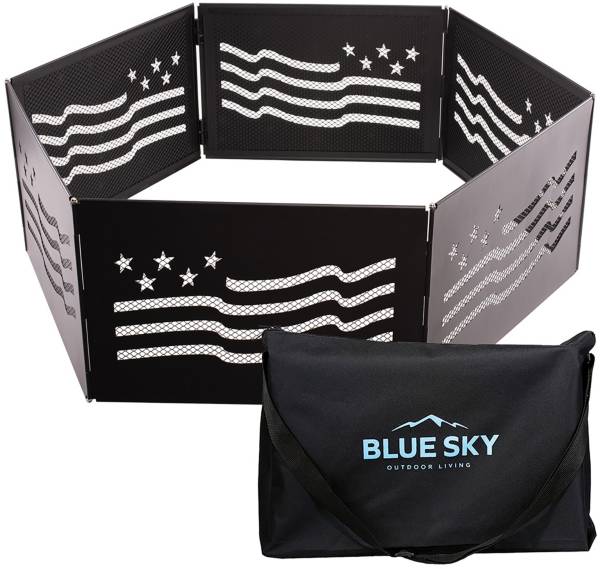 Blue Sky Outdoor Living Zion Portable Folding Fire Ring – Stars and Stripes product image