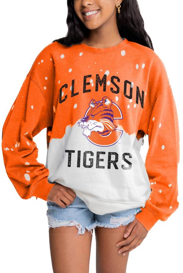 Gameday Couture Women's Clemson Tigers Orange Faded Crew Sweater product image