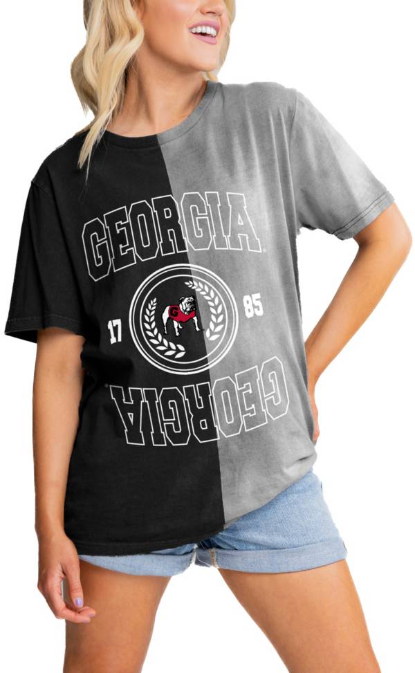 Gameday Couture Women's Georgia Bulldogs Black Bleached T-Shirt product image