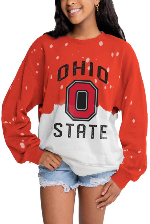 Gameday Couture Women's Ohio State Buckeyes Scarlet Faded Crew Sweater product image