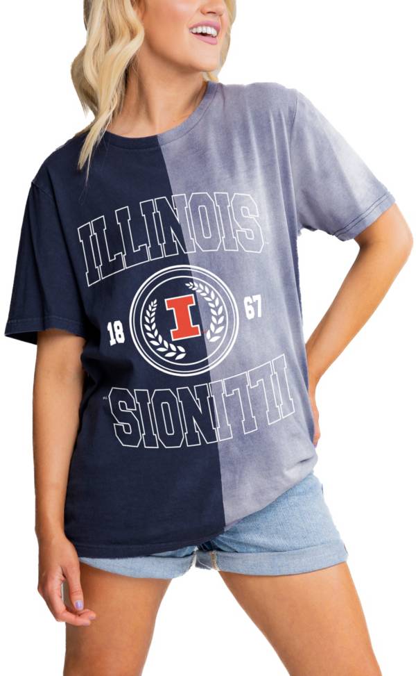 Gameday Couture Women's Illinois Fighting Illini Blue Bleached T-Shirt product image