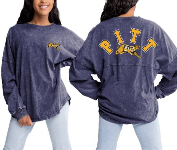 Gameday Couture Women's Pitt Panthers Blue Acid Wash Longsleeve T-Shirt product image