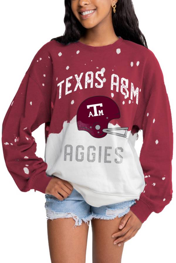 Gameday Couture Women's Texas A&M Aggies Maroon Faded Crew Sweater product image