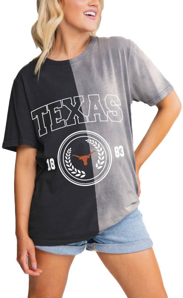 Gameday Couture Women's Texas Longhorns Charcoal Bleached T-Shirt product image