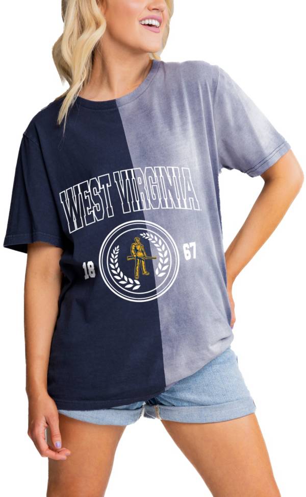 Gameday Couture Women's West Virginia Mountaineers Blue Bleached T-Shirt product image