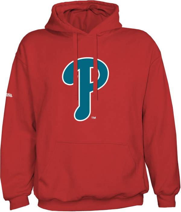 Stitches Men's Philadelphia Phillies Red Logo Pullover Hoodie product image