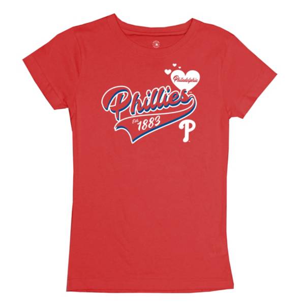 Stitches Girls' Philadelphia Phillies Red T-Shirt product image