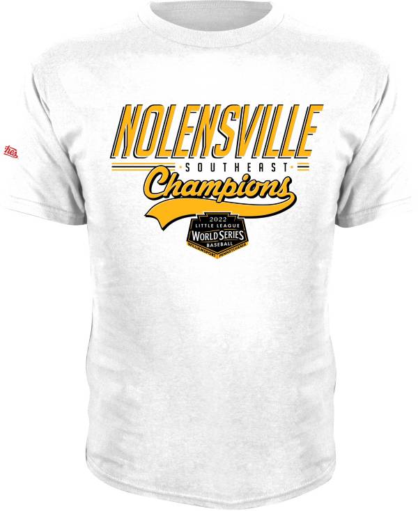 Stitches Men's 2022 Little League Baseball World Series White Nolensville Southeast Champs T-Shirt product image