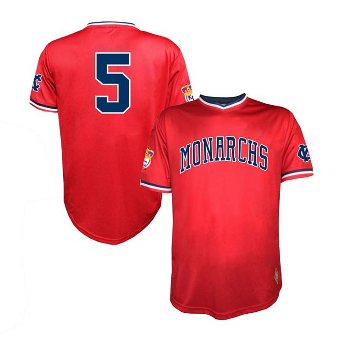 Stitches Men's Negro League Baseball Kansas City Monarchs Red Jersey, Medium