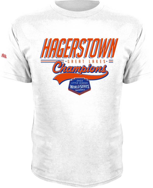 Stitches Youth 2022 Little League Baseball World Series White Hagerstown Great Lakes Champs T-Shirt product image