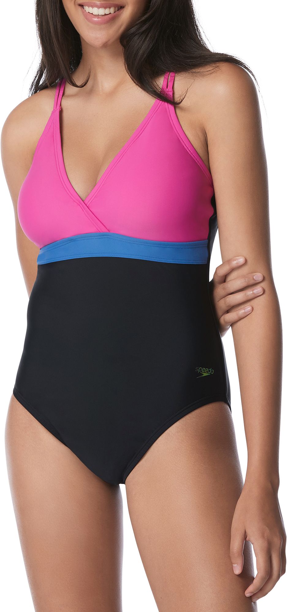 Speedo Women's Adjustable Cross Back One Piece Swimsuit product image