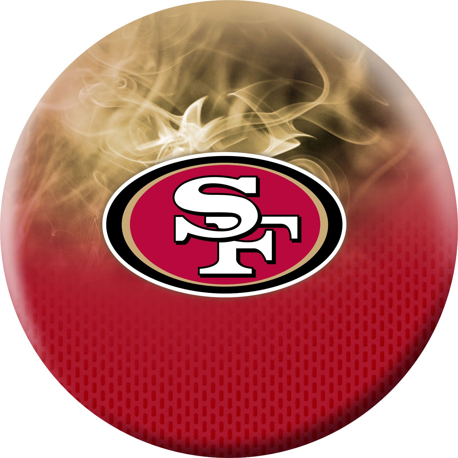 Strikeforce San Francisco 49ers On Fire Undrilled Bowling Ball product image