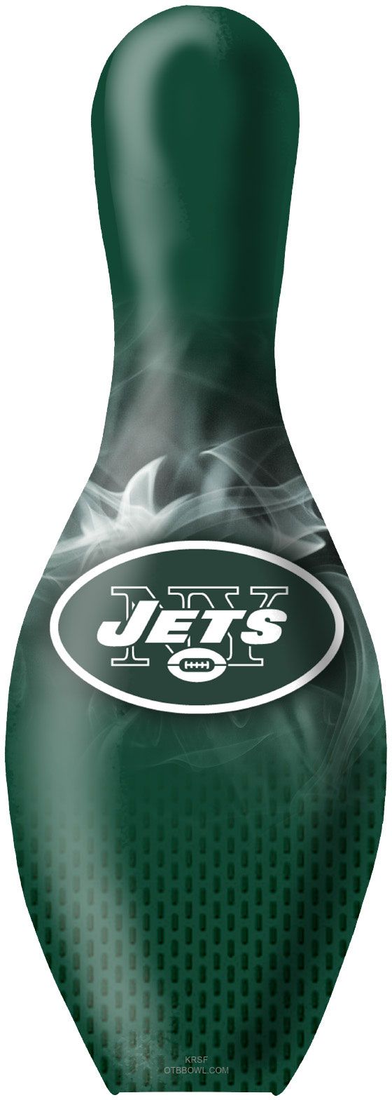 Strikeforce New York Jets On Fire Bowling Pin product image