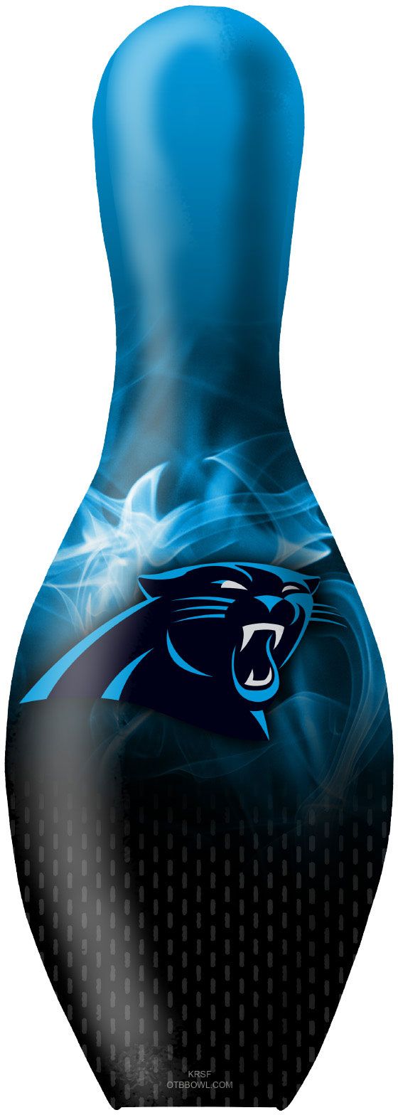 Strikeforce Carolina Panthers On Fire Bowling Pin product image