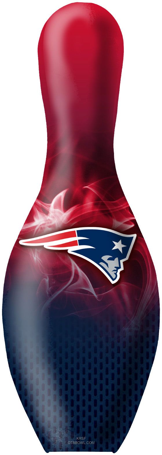 Strikeforce New England Patriots On Fire Bowling Pin product image