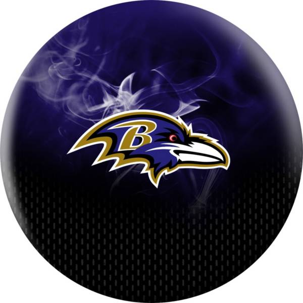 Strikforce Baltimore Ravens On Fire Undrilled Bowling Ball