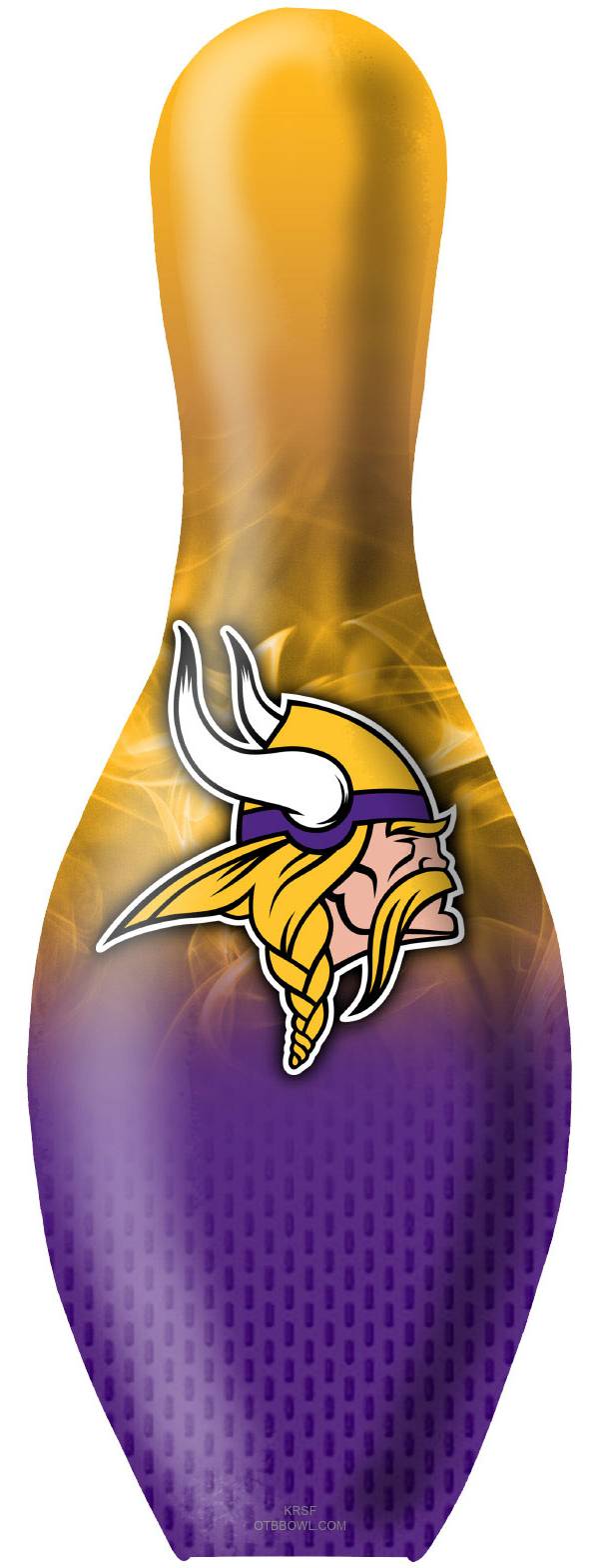 Minnesota Vikings regulation NFL bowing ball on fire design