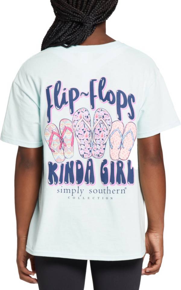 Simply Southern Girls' Flip Flops T-Shirt product image