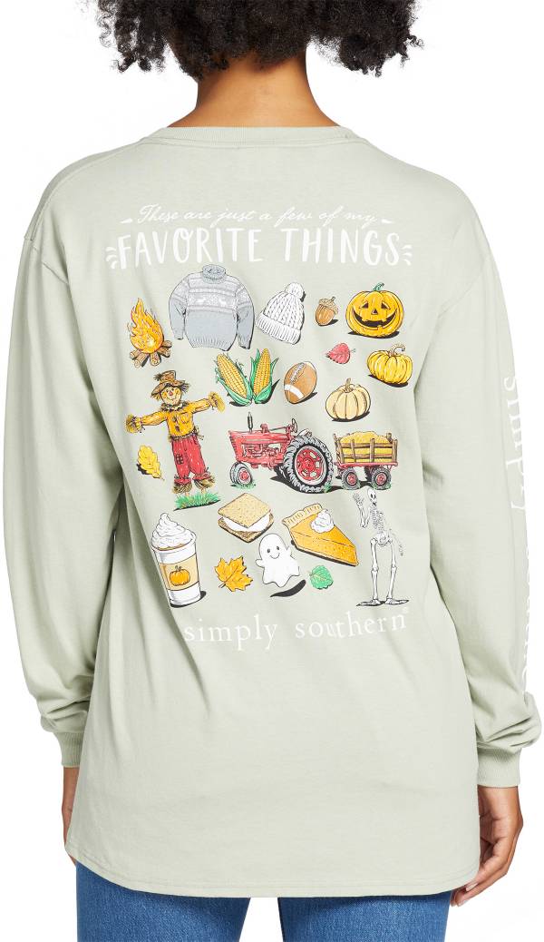 Simply Southern Women's Favorite Things Graphic Long Sleeve Shirt product image