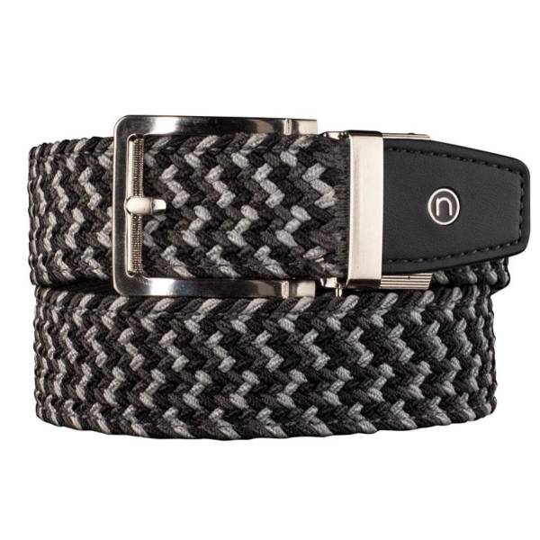 Men's Braided Golf Belt in Dark Gray