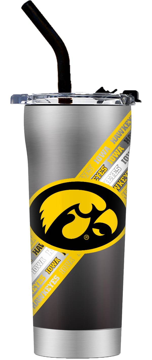 Gametime SideKicks Iowa Hawkeyes 20 oz. Stripe Straw Tumbler product image