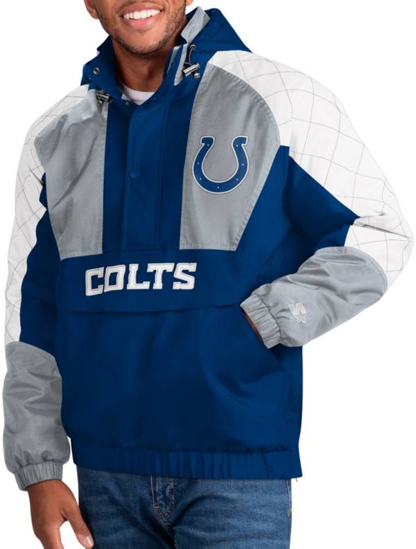 Starter Men's Indianapolis Colts Body Check Blue/White Pullover Jacket product image