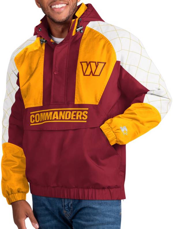 Starter Men's Washington Commanders Body Check Red/Gold Pullover Jacket product image