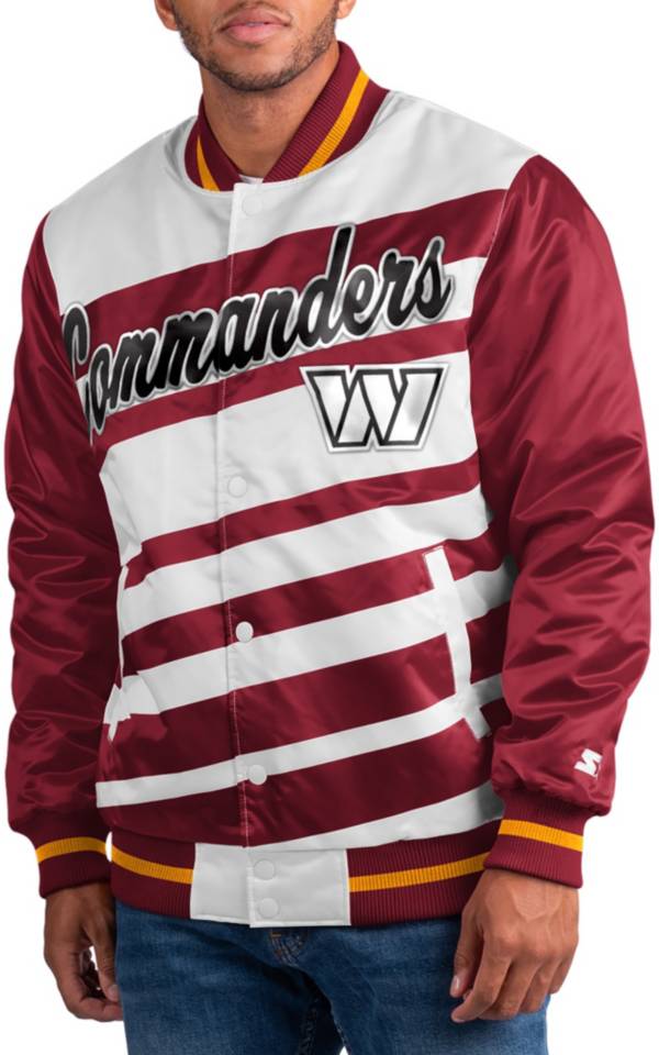 Starter Men's Washington Commanders Dive Play Red/White Snap Jacket product image