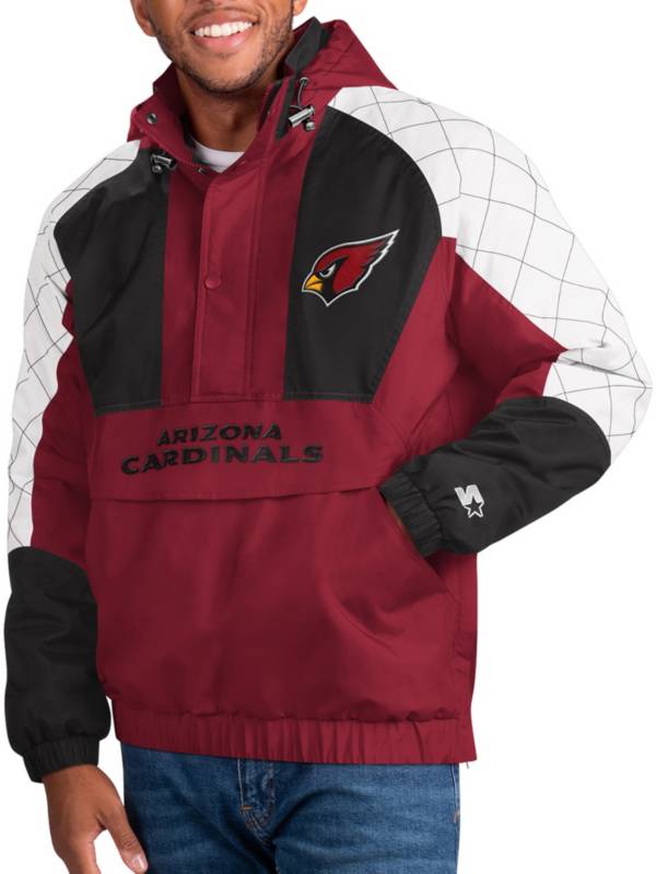 Starter Men's Arizona Cardinals Body Check Black/Red Pullover Jacket product image