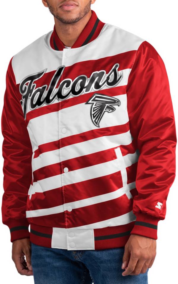 Starter Men's Atlanta Falcons Dive Play Red/Black Snap Jacket product image