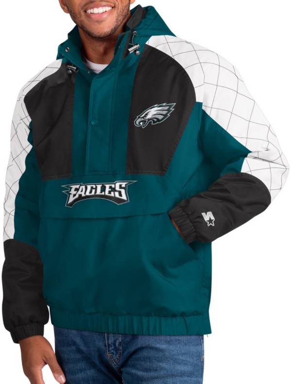 Men's Starter Black Philadelphia Eagles The Tradition II Full-Snap Team  Jacket