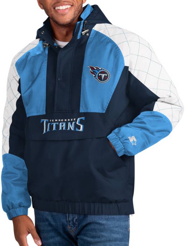 Starter Men's Tennessee Titans Body Check Navy/Blue Pullover Jacket product image