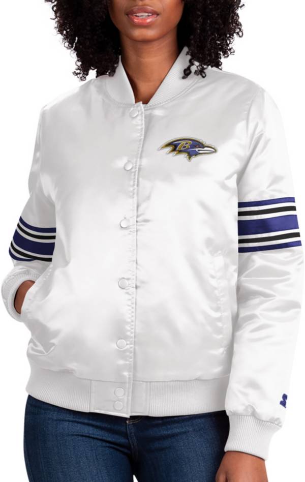 Starter Women's Baltimore Ravens Line-Up White Snap Jacket product image