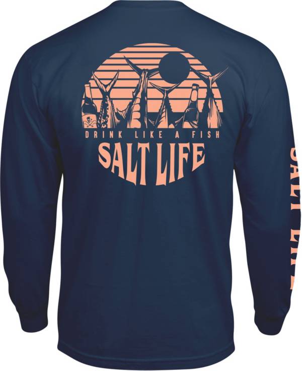 Salt Life Men's Drink Like A Fish Long Sleeve T-Shirt product image
