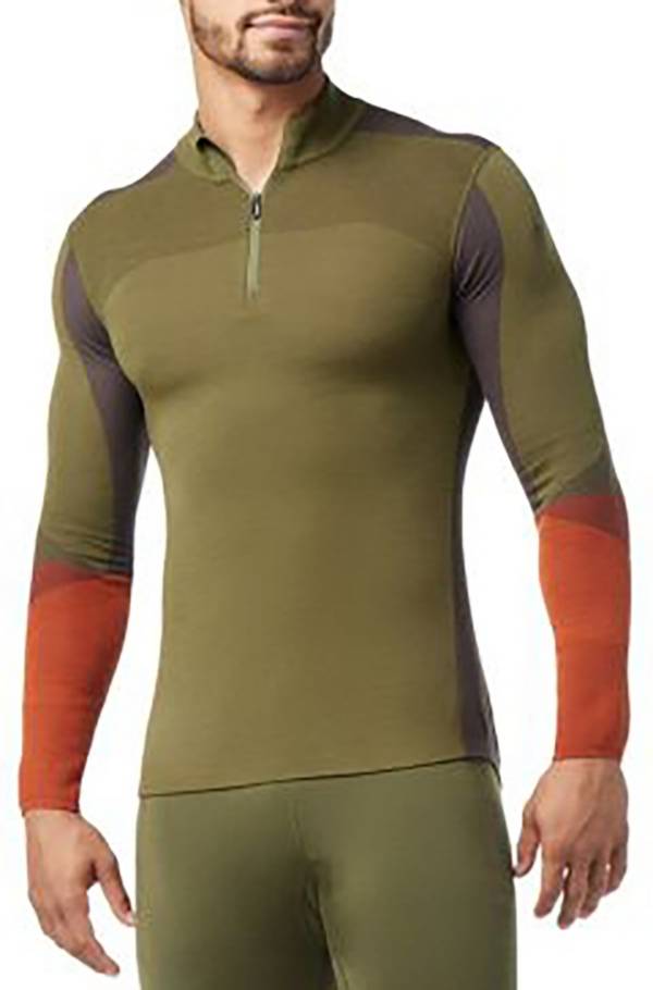 Smartwool Men's Intraknit Thermal Merino Base Layer Colorblock Quarter-Zip Shirt product image