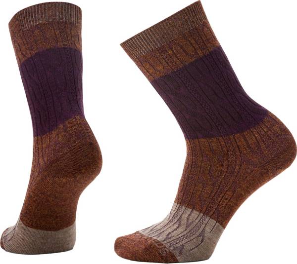 Smartwool Women's Everyday Color Block Cable Crew Socks | Publiclands