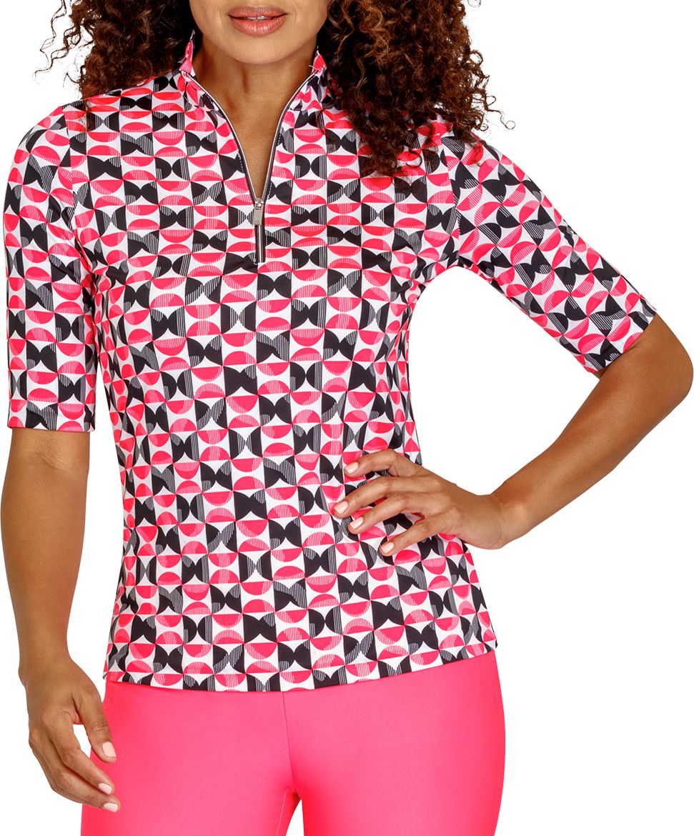 womens elbow sleeve polo