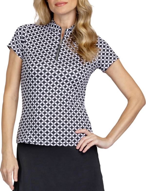 Tail Women's Short Sleeve Printed 1/4 Zip Golf Polo product image
