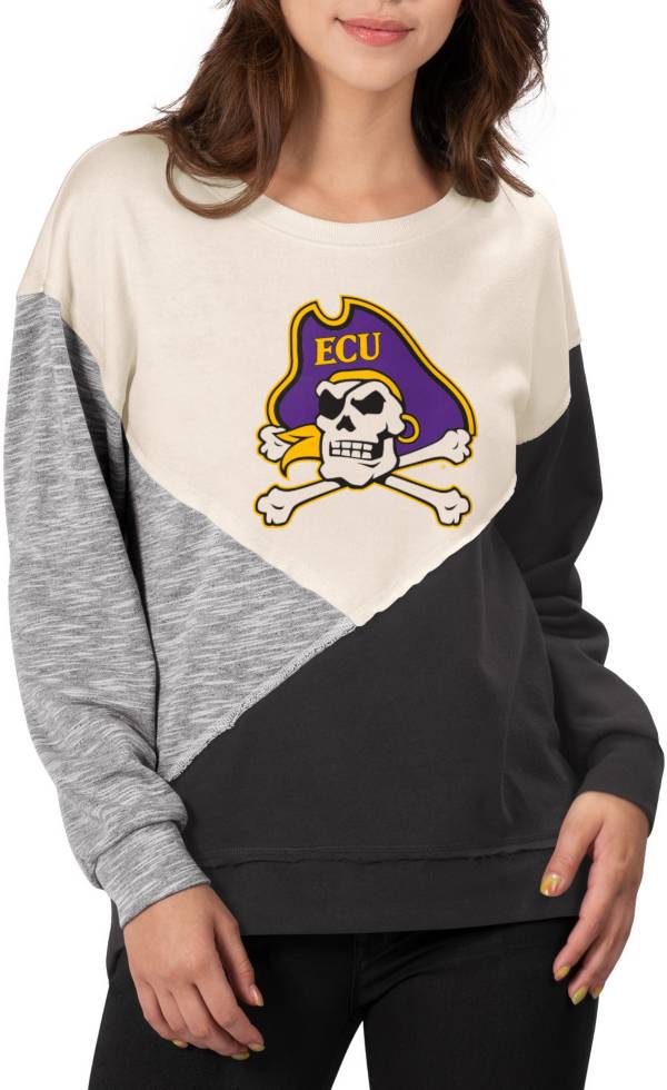 Touch by Alyssa Milano Women's East Carolina Pirates Star Player Crew Neck Black Sweatshirt product image