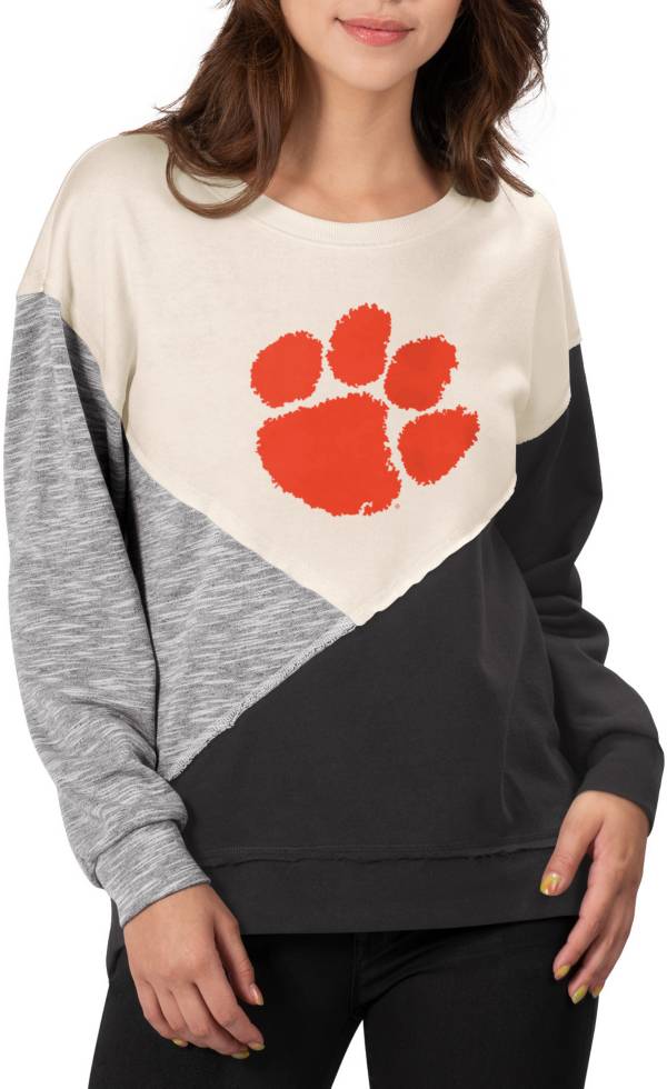 Touch by Alyssa Milano Women's Clemson Tigers Star Player Crew Neck Black  Sweatshirt | Dick's Sporting Goods